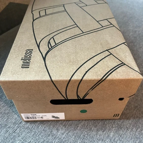 BRAND NEW Melissa Pink Heart Shaped Mules Wedges Valentines Barbie - Picture 6 of 6